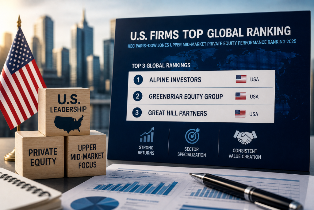 U.S. Firms Dominate Global Private Equity Ranking in Upper Mid-Market Segment