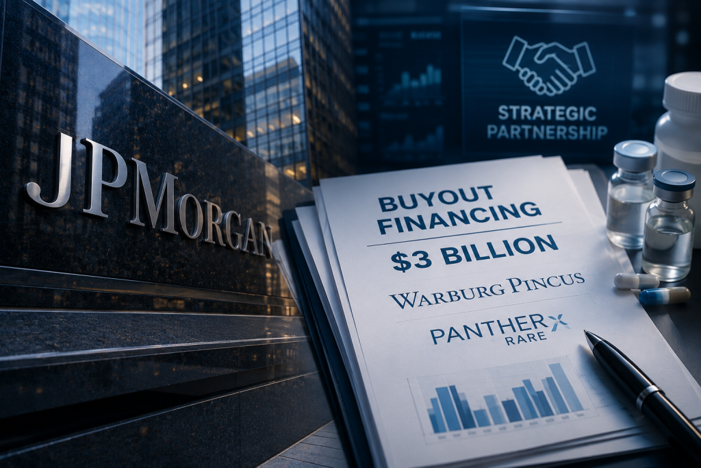 JPMorgan Leads $3 Billion Buyout Financing for Warburg Pincus' PantheRx Rare Acquisition