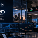Financial trading and clearing infrastructure representing Bain Capital's $74 million growth investment in RQD Clearing amid rising U.S. options volumes.