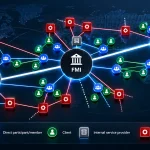 Global financial market infrastructure and cybersecurity systems representing the new BIS and IOSCO cyber resilience toolkit