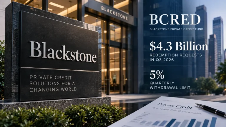 Blackstone Private Credit Fund representing $4.3 billion of third-quarter investor repurchase requests and BCRED's 5% liquidity limit