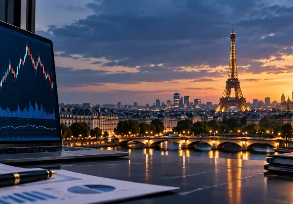 French government bonds and Paris financial markets representing growing hedge fund activity and leveraged sovereign debt trading