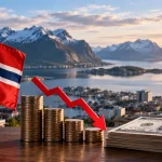 Norway sovereign wealth fund investment portfolio representing a proposed $80 billion reduction in U.S. Treasury holdings