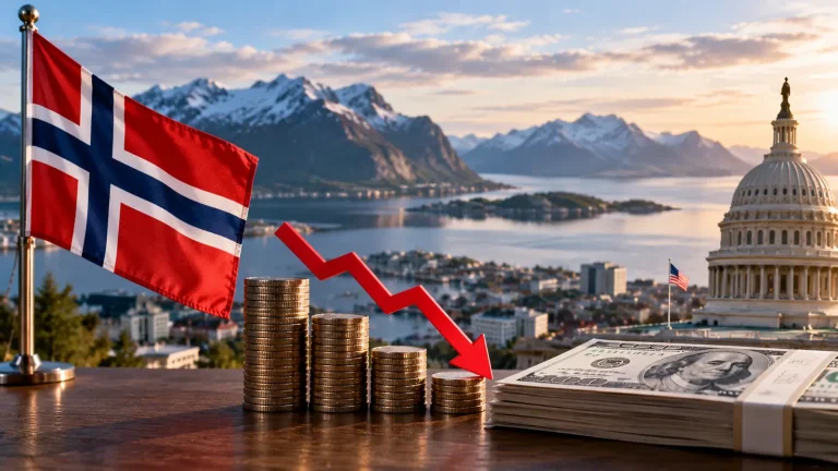 Norway sovereign wealth fund investment portfolio representing a proposed $80 billion reduction in U.S. Treasury holdings