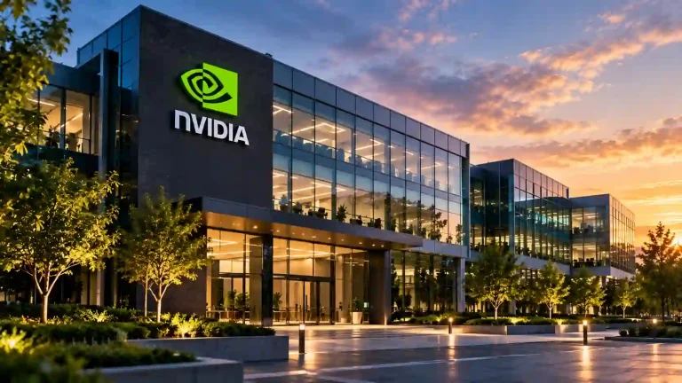 Nvidia AI computing infrastructure and financial markets representing its record $150 billion increase to the company's share buyback authorization
