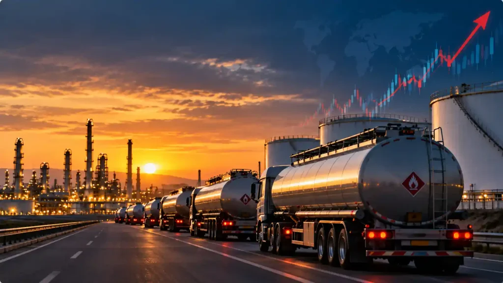 Oil market volatility and private credit financing illustrating rising refinancing pressure on leveraged U.S. borrowers
