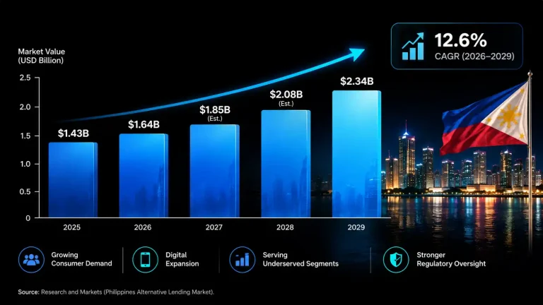 Philippine alternative lending and digital credit market expanding toward a projected $2.34 billion value by 2029