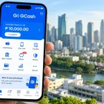 GCash mobile financial services and Mynt corporate branding representing the Philippine fintech company's $845 million IPO and approximately $7 billion valuation
