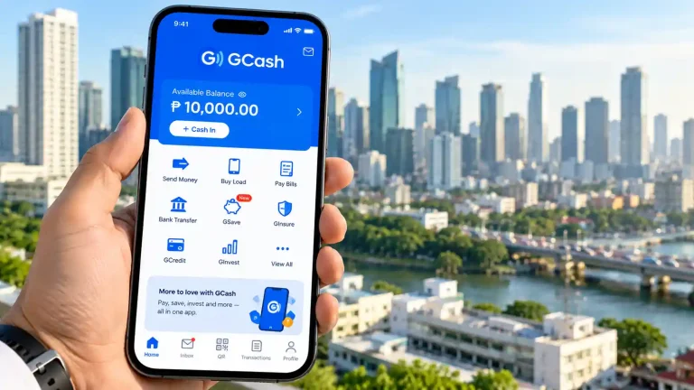 GCash mobile financial services and Mynt corporate branding representing the Philippine fintech company's $845 million IPO and approximately $7 billion valuation